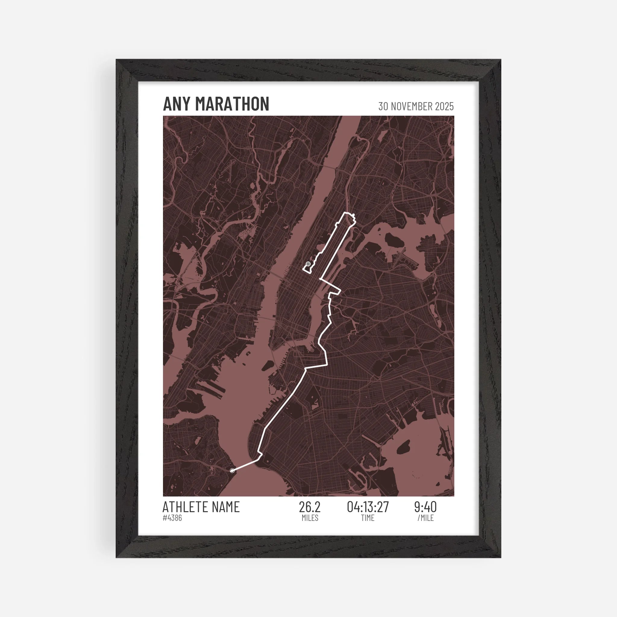 30x40cm Premium Framed Print in Black