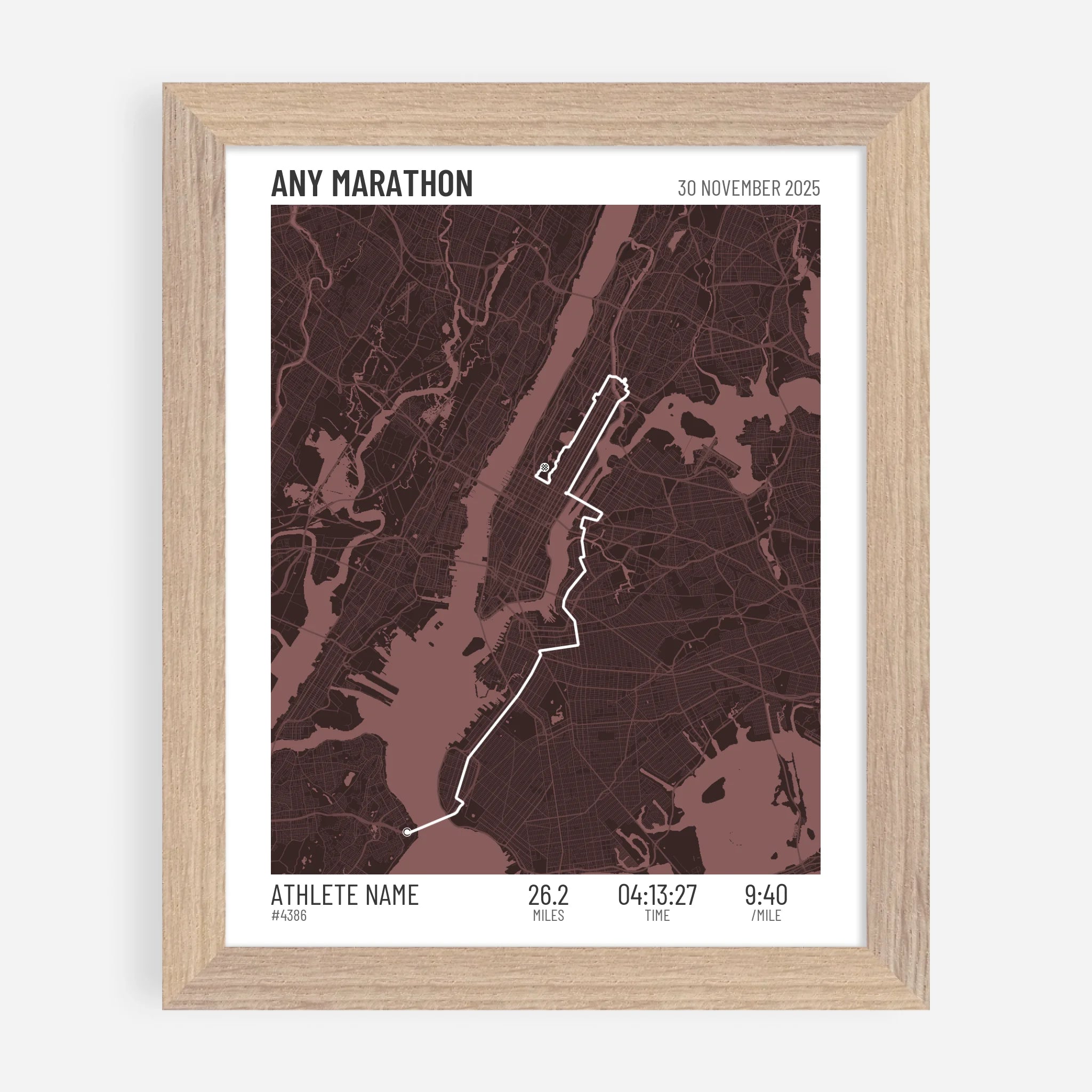 8x10" Premium Framed Print in Natural