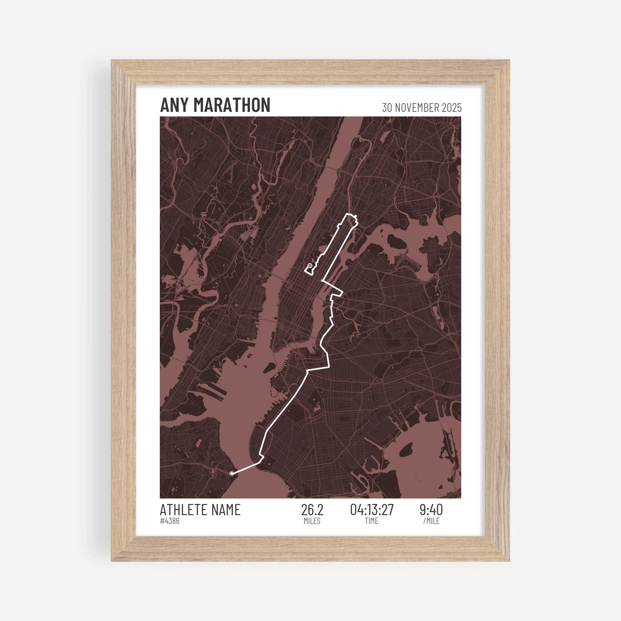 8x10" Premium Framed Print in Natural