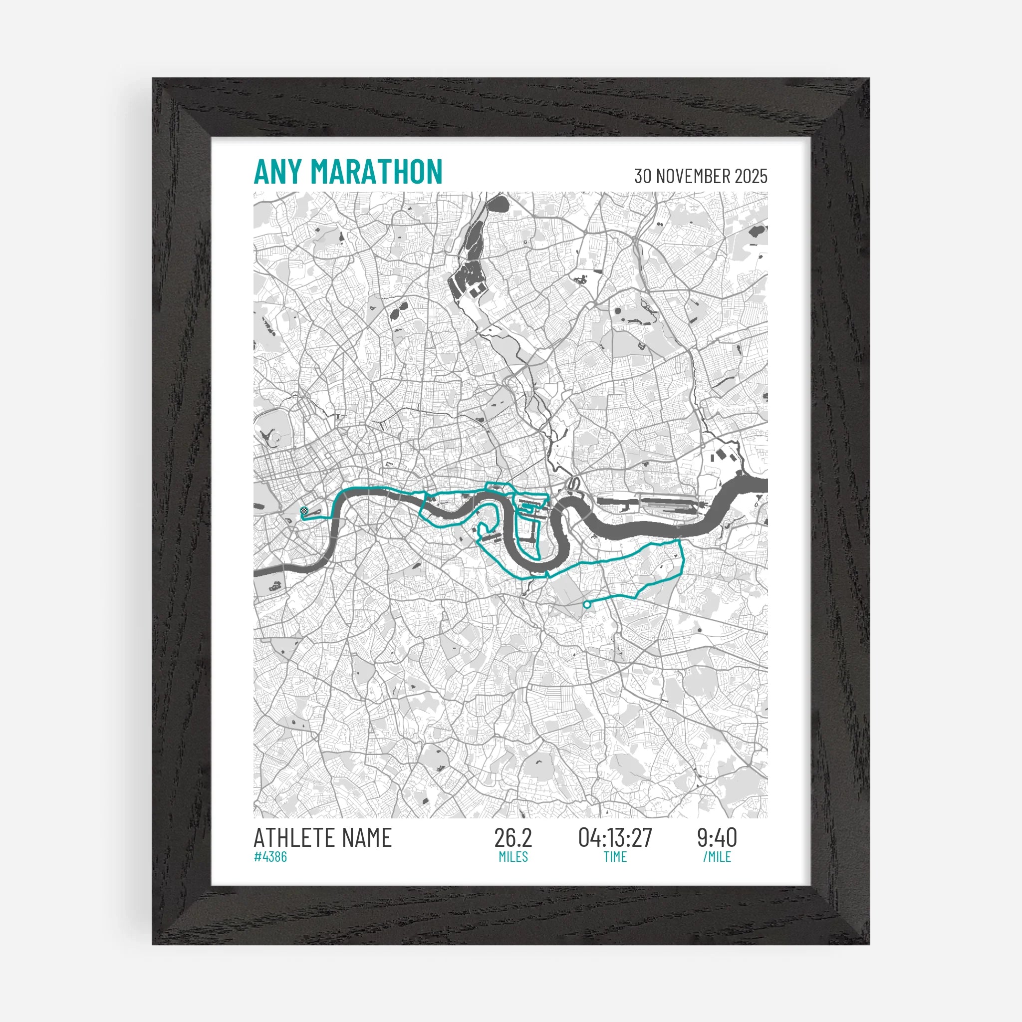 8x10" Premium Framed Print in Black