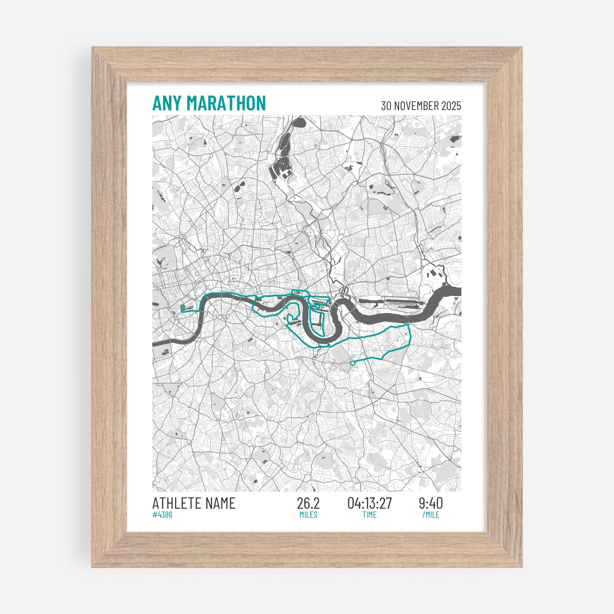 8x10" Premium Framed Print in Natural