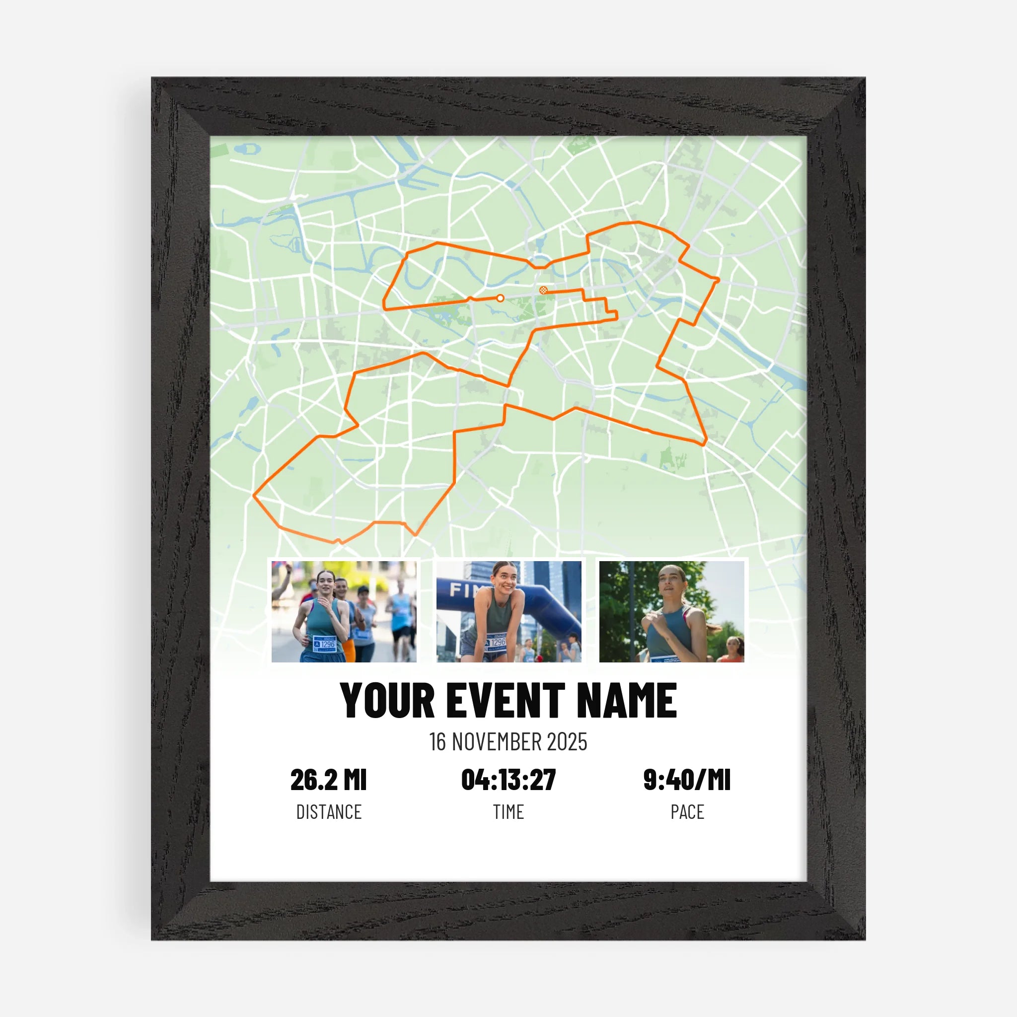 8x10" Premium Framed Print in Black