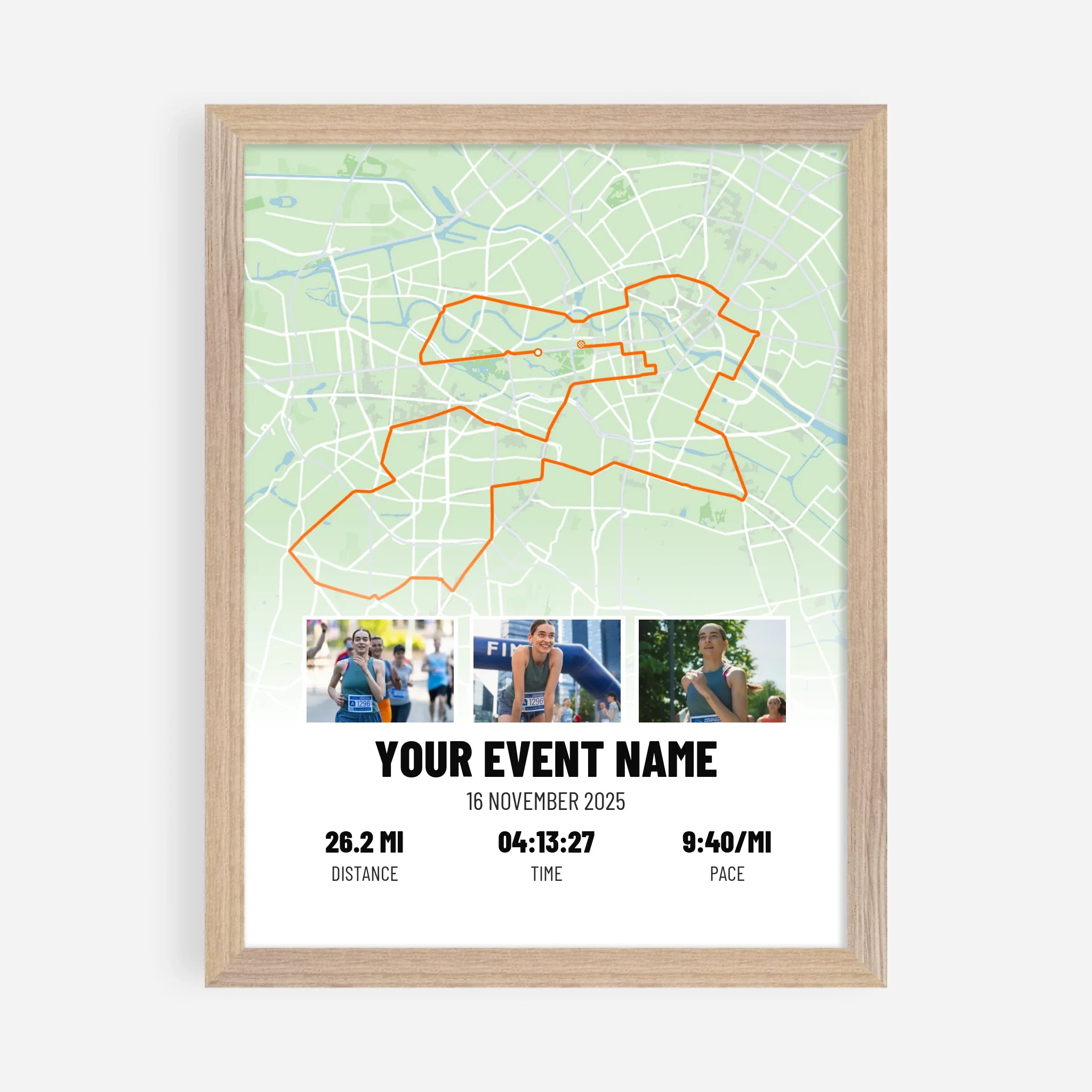 30x40cm Premium Framed Print in Natural