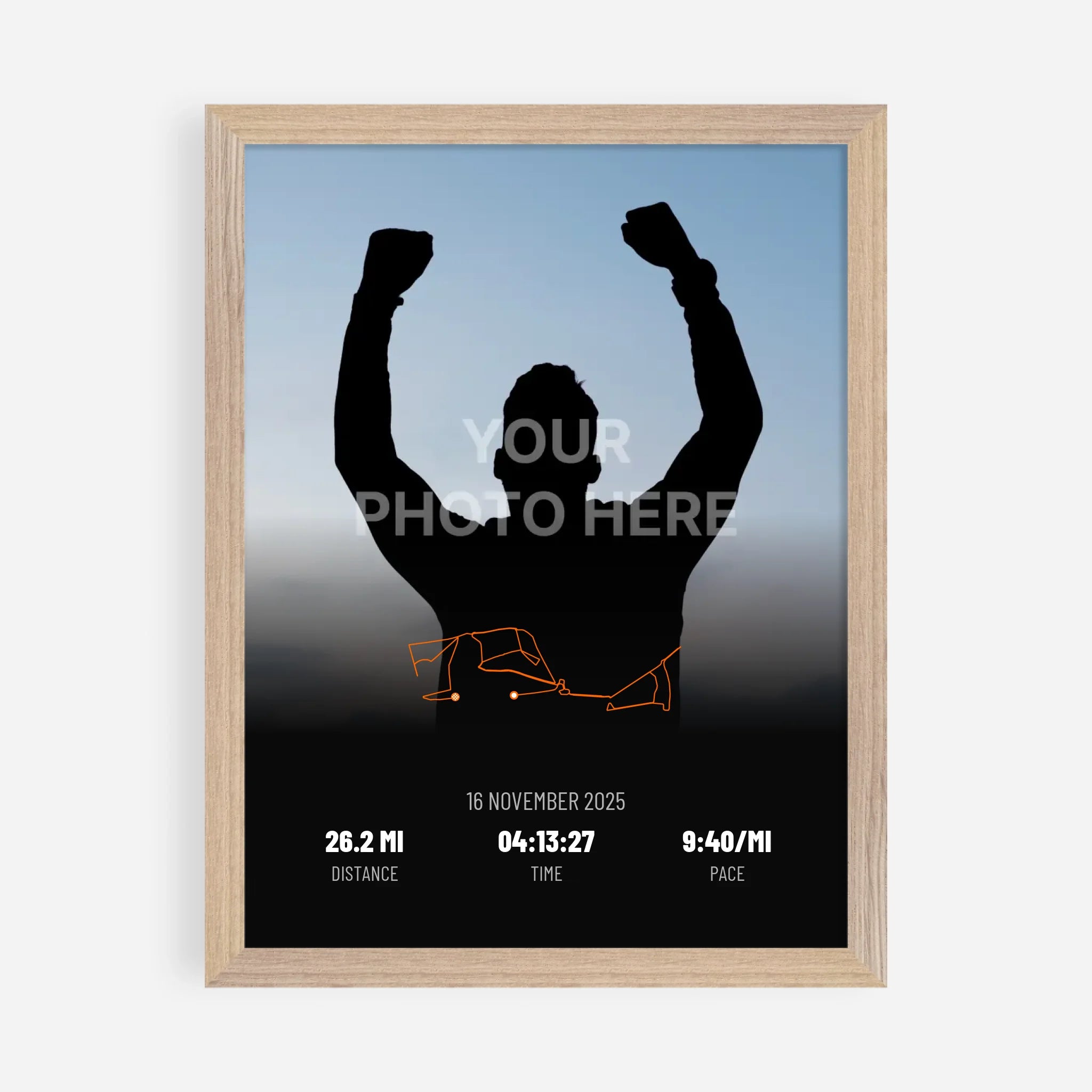 30x40cm Premium Framed Print in Natural