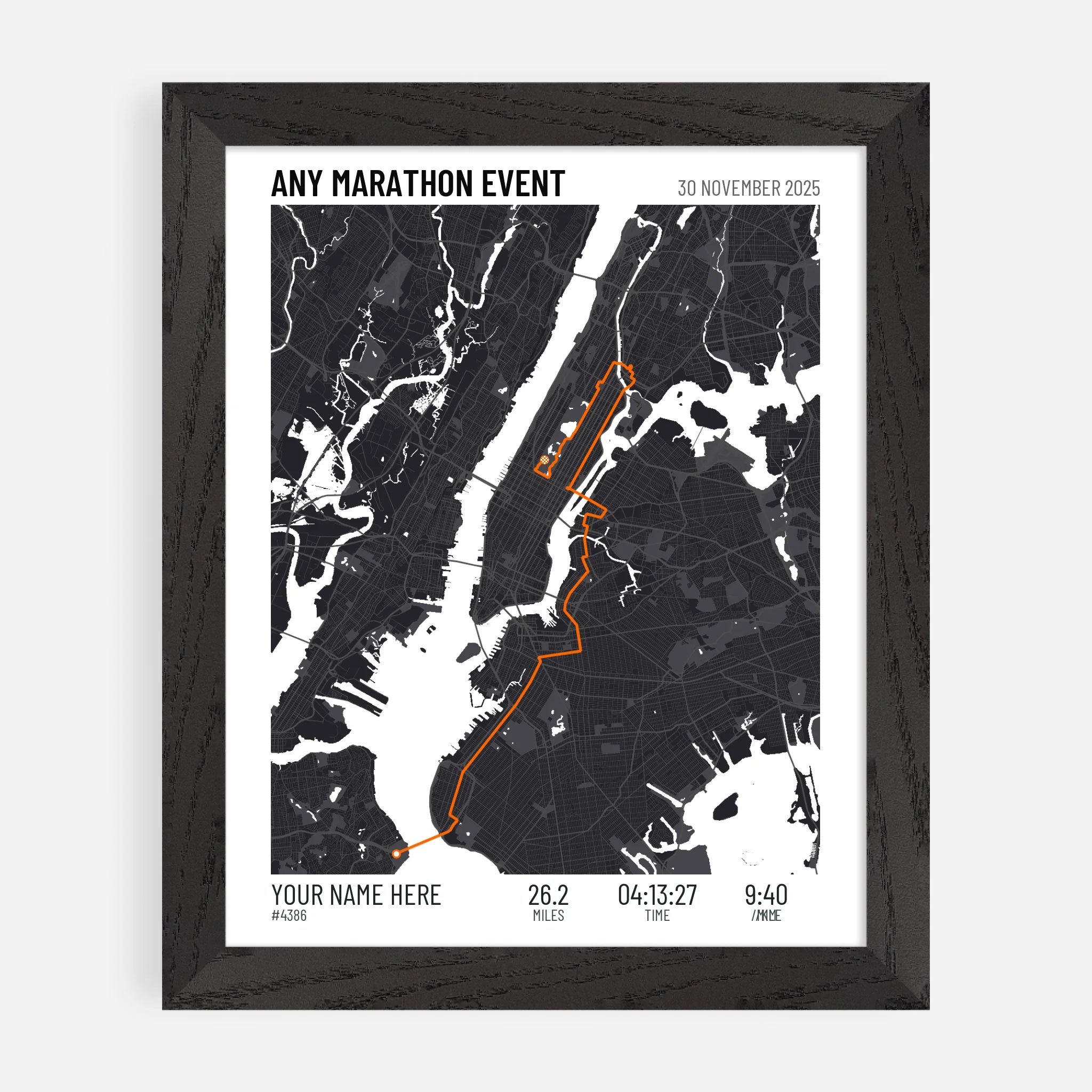 8x10" Premium Framed Print in Black