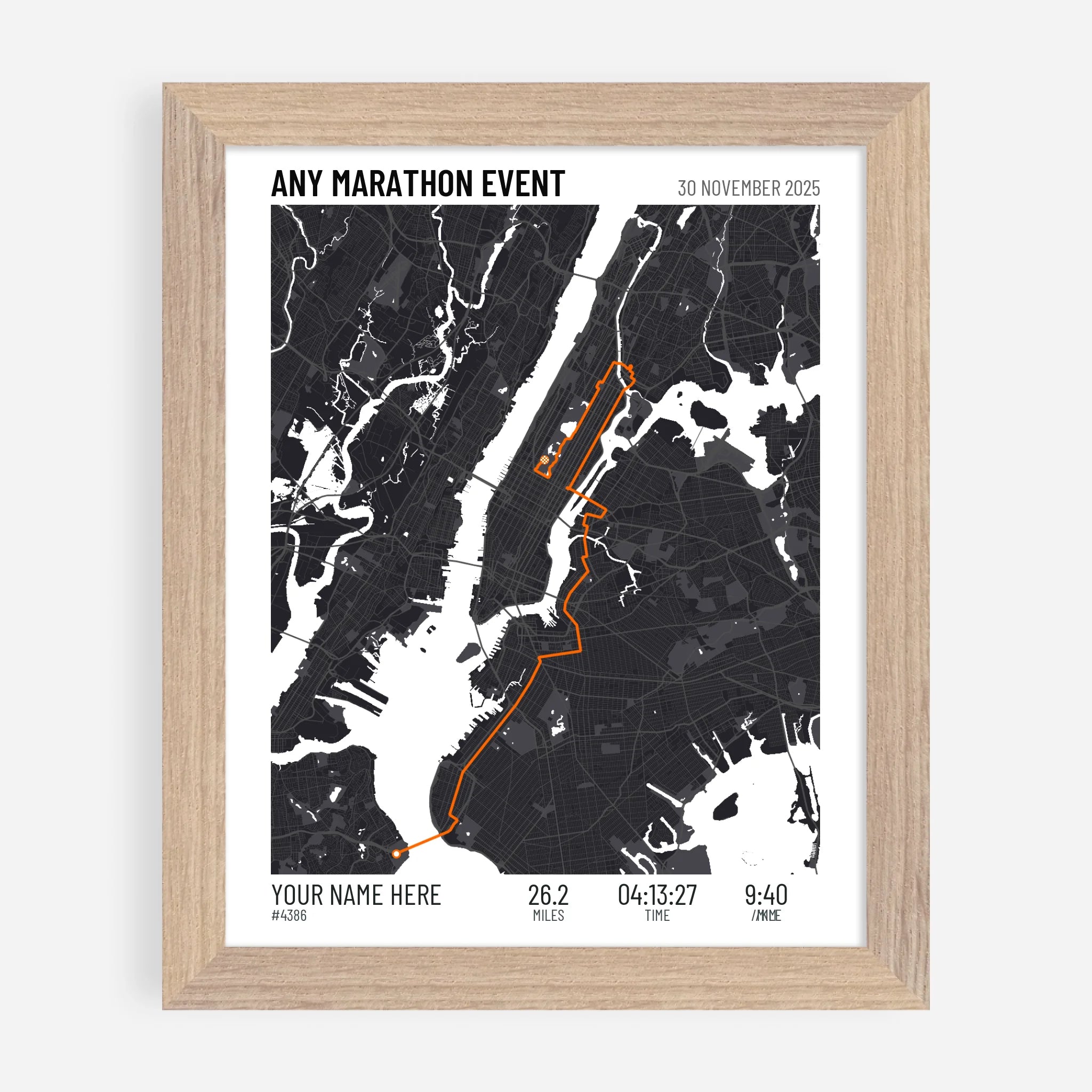 8x10" Premium Framed Print in Natural