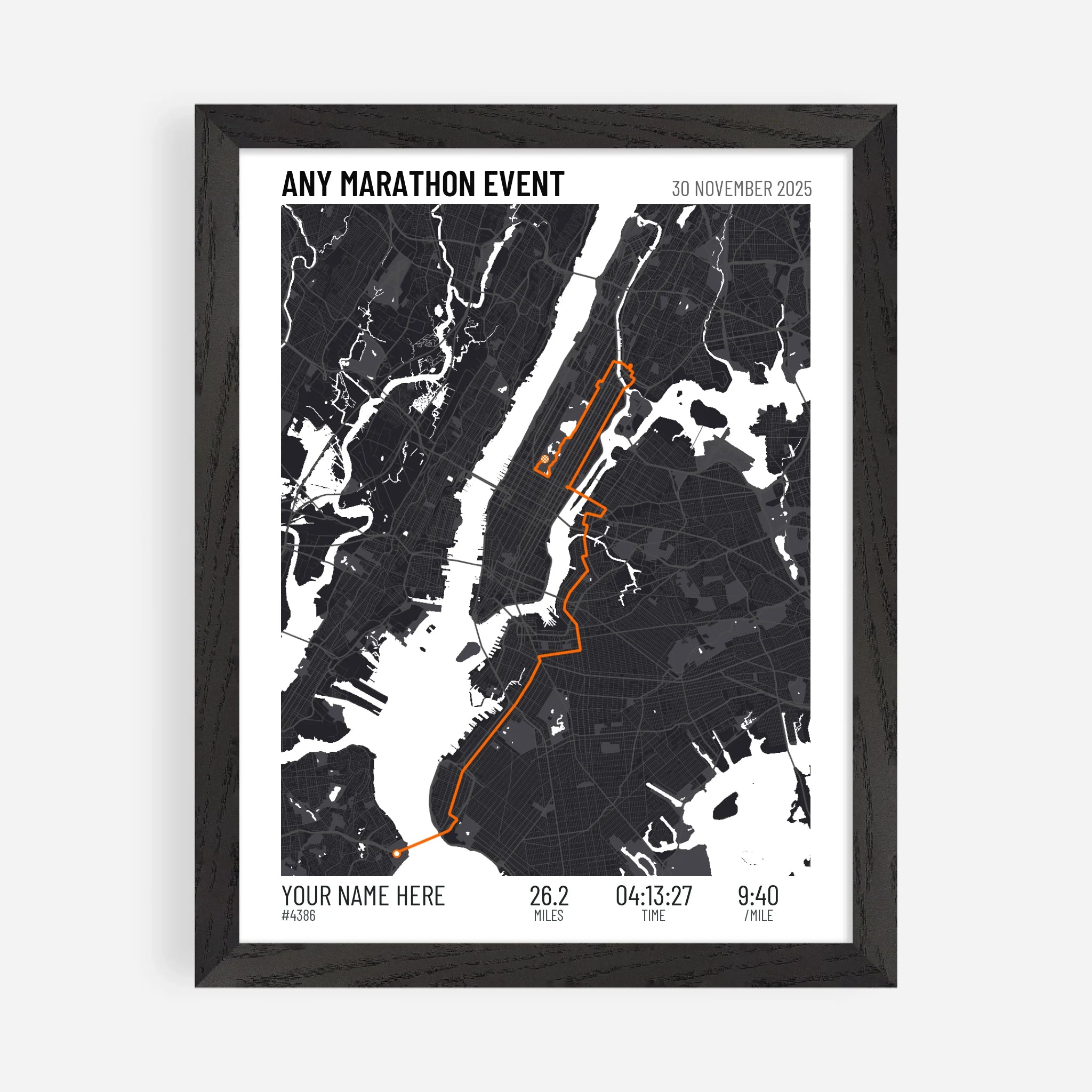 11x14" Premium Framed Print in Black