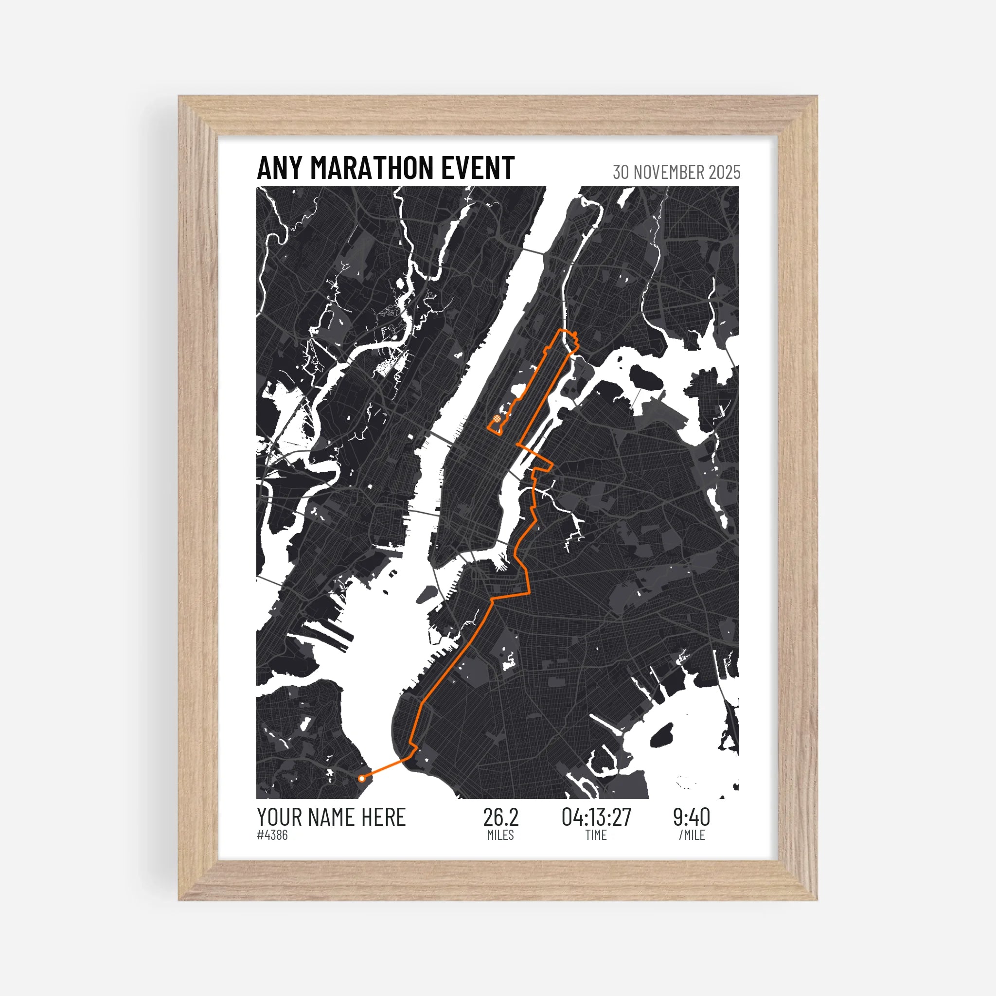 8x10" Premium Framed Print in Natural